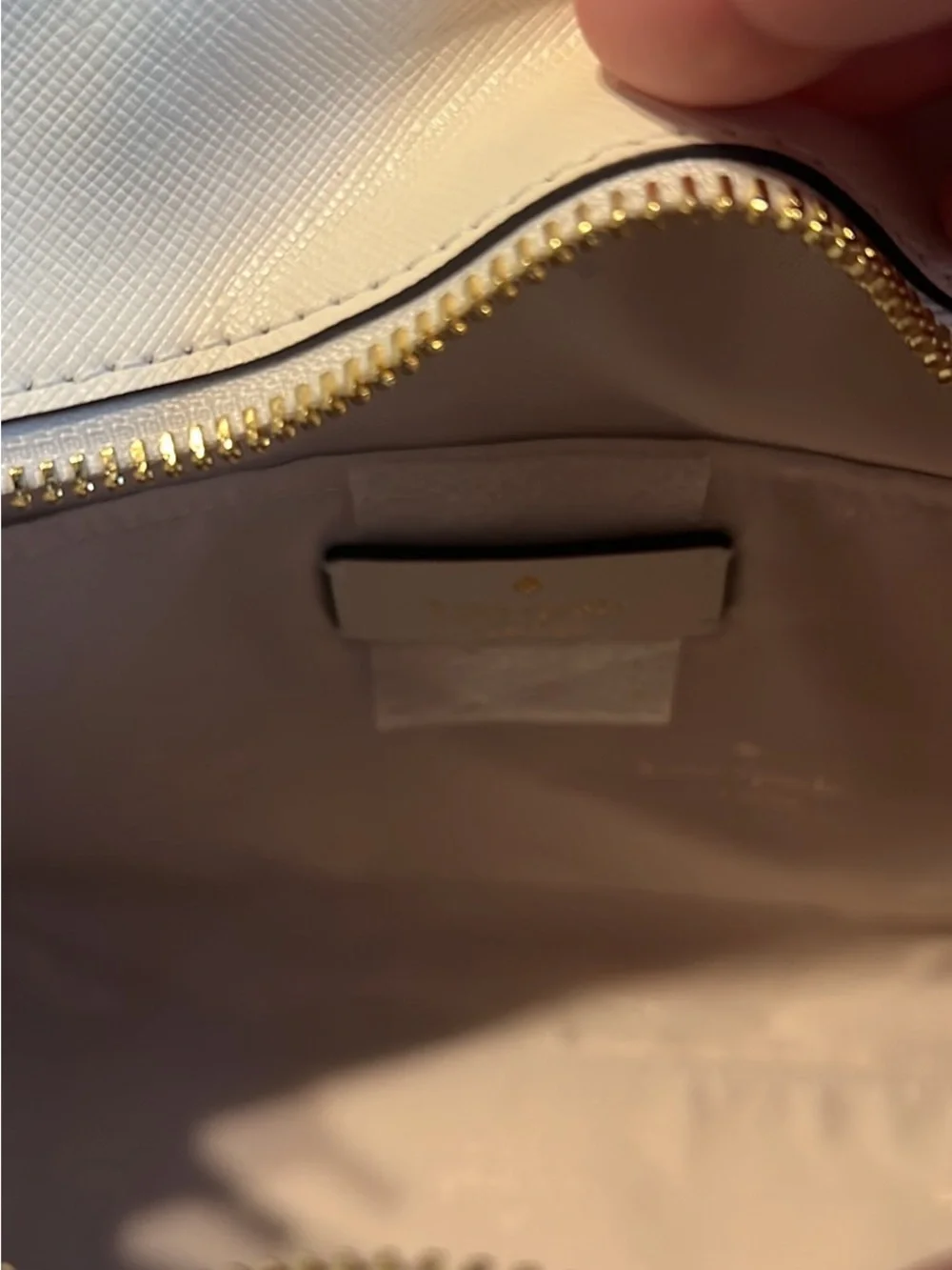 kate spade New York Madison Cream Saffiano Leather Satchel